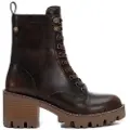 Refresh for woman. 17235402-BRONCE Ankle boots 172354 brown (37), 5 to 8 cm, Laces, Zip, Casual
