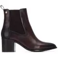Carmela for woman. 16271501-MARRON Leather Ankle Boots 162715 brown (41), 5 to 8 cm, Zip, Casual