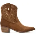 Xti for woman. 14430902-CAMEL Ankle boots 144309 brown (40), 3 to 5 cm, Zip, Casual