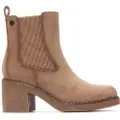 Refresh for woman. 17303902-BEIGE Ankle boots 173039 beige (35), 5 to 8 cm, Zip, Casual