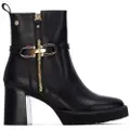 Carmela for woman. 16268501-NEGRO Leather Ankle Boots 162685 black (41), 5 to 8 cm, Zip, Casual