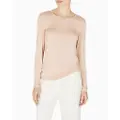 Emporio Armani for woman. EW001911_AF10889 Essential Studs long sleeve t-shirt pink (L), Homewear, Viscose