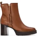 Carmela for woman. 16260201-CAMEL Ankle boots 162602 brown (36), 5 to 8 cm, Zip, Casual