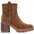 Refresh for woman. 17303201-TAUPE Ankle boots 173032 brown (38), 5 to 8 cm, Zip, Casual