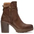 Refresh for woman. 17319901-CAMEL Ankle boots 173199 brown (41), 8 to 10 cm, Zip, Casual
