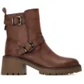 Refresh for woman. 17297302-CAMEL Ankle boots 172973 brown (35), 3 to 5 cm, Zip, Casual