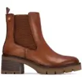Carmela for woman. 16257301-CAMEL Leather Ankle Boots 162573 brown (36), 3 to 5 cm, None, Casual
