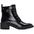Carmela for woman. 16257701-NEGRO Ankle boots 162577 black (38), 3 to 5 cm, Zip, Casual, Patent Leather
