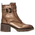 Xti for woman. 14427602-BEIGE Ankle boots 144276 brown (40), 3 to 5 cm, Zip, Casual