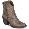 Mtng for woman. 59581 Ankle boots Tijuana brown (39), 5 to 8 cm, Zip, Casual