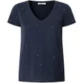 Pepe Jeans for woman. PL506023 Rolly blue T-shirt (S), Casual, Cotton, Short sleeve
