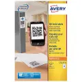 Avery L7121 - Papir - permanent klæbemiddel - hvit - 45 x 45 mm 500 etikett(r) (25 ark x 20) etiketter