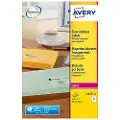Avery Etiketter Avery 99,1x38,1 mm transparent - (25 ark x 14 stk.)