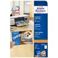 Avery Postkort/Navneskilte-Indstik 105x148 mm, printbare, mikroperforerede - (25 ark x 4 stk.)
