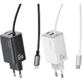 Usams Cc266 Usb-a-og Usb-c-vegglader