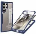 Mtp Products Samsung Galaxy S25 Ultra 360 Beskyttelse Deksel - Blå / Klar