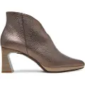 Hispanitas for woman. HI254270 Atlanta Bronze Leather Ankle Boots (40), 5 to 8 cm, Zip, Casual