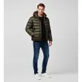 Blauer for man. 25WBLUC03233 Piery greenish-brown angled jacket greenish-brown (S), Casual, Polyester