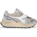 Diadora for woman. 201182210 Leather Sneakers Mercury Elite Cobra Used beige (37), 3 to 5 cm, Laces, Casual