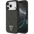 GUESS Leather 4g Triangle Strass Magsafe Iphone 17 Pro Telefondeksel