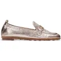 Hispanitas for woman. HV254027 Golden Bombay Leather Moccasins (41), Flat, None, Casual