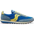 Saucony for man. S70883-1 Leather Sneakers Trainer 80 blue (44), Flat, Laces, Casual