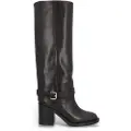 Alpe for woman. 528417 Selena leather boots black (37), 5 to 8 cm, None, Casual