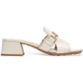 Hispanitas for woman. HV254069 Leather Sandals Dallas beige (41), 3 to 5 cm, None, Casual