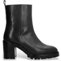 Alpe for woman. 522208 Valley leather ankle boots black (39), 3 to 5 cm, None, Casual
