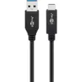 Goobay USB-A <-> USB-C - 1m - USB 3.2 Gen 2 - Svart