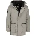 Superdry for man. M5011754A Quilted parka City grey (S), Casual, Polyester