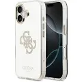 GUESS iPhone 17 Mirror 4G Glitter Logo Hybrid-deksel - MagSafe-kompatibel - Gull