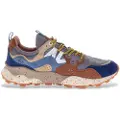 Flower Mountain for man. 2017816 Leather Sneakers Yamano3 brown (42), Flat, Laces, Casual