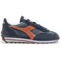 Diadora for man. 501182180 Leather Sneakers Rally navy (43), Flat, Laces, Casual