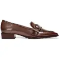 Hispanitas for woman. HI254262 Turin brown leather shoes (41), 1 to 3 cm, None, Casual, Party, Classic