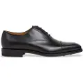 Hackett London for man. HMS200002 George Leather Oxford Shoes black (45), Flat, Laces, Casual, Party, Classic