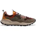Flower Mountain for woman. 2017818 Leather Sneakers Yamano3 brown (37), Flat, Laces, Casual