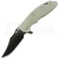 Hinderer 3.5 XM-18 Bowie foldekniv, Magnacut, Battle Black, translucent green