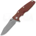Hinderer Eklipse 3.5 Skinny Slicer foldekniv, Magnacut, Battle Bronze, rød