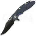Hinderer 3.5 XM-18 Bowie foldekniv, Magnacut, Battle Black, blue black G10