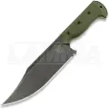 Work Tuff Gear Ranger K329 rugged darkwashed kniv, od green handle with brown liner