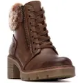 Refresh for woman. 17291102-CAMEL Ankle boots 172911 brown (40), 3 to 5 cm, Zip, Casual