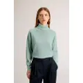 Woolrich for woman. CFWWKN2027FRUF5067 Turtleneck jumper in green blend (L), Casual