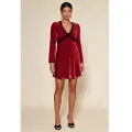 Rixo for woman. 010.02417.425.06927 Macie dress red (M), Casual, Viscose, Long sleeve