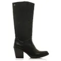 Mtng for woman. 54969 Tijuana boots black (39), 5 to 8 cm, Zip, Casual