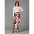 Twinset for woman. 252TP2702 Pink floral print skirt (40), Casual, Viscose