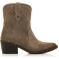 Mustang for woman. 54910 Tanubis brown ankle boots (41), 3 to 5 cm, Zip, Casual