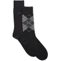 Hugo Boss for man. 50478352 Pack 2 Pair of Argyle Socks black (39-42), Casual, Cotton