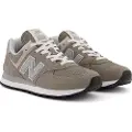 New Balance for woman. WL574V3 Leather trainers 574 khaki (36.5), Flat, Laces, Casual, Sport, Grey, Running