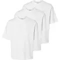 Selected Oscar Loose Fit Kortarmet T-skjorte 3 Enheter